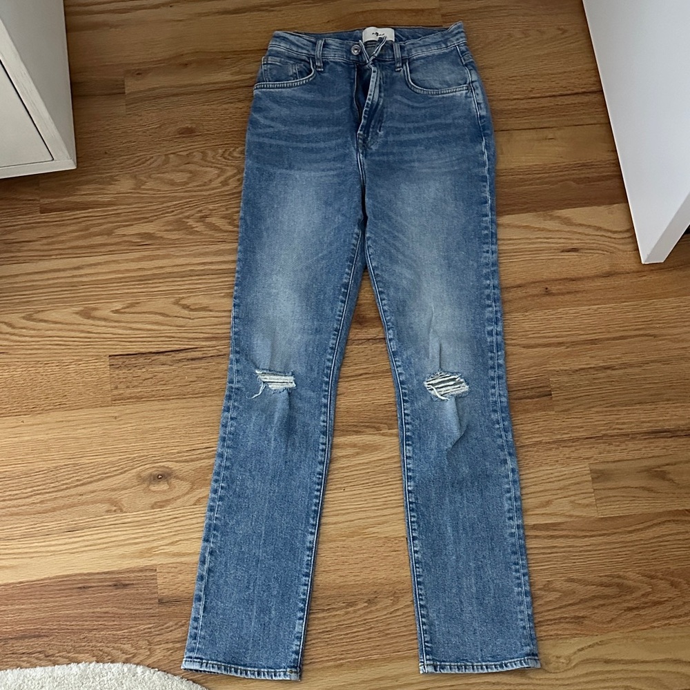 High Rise Slim Jeans
